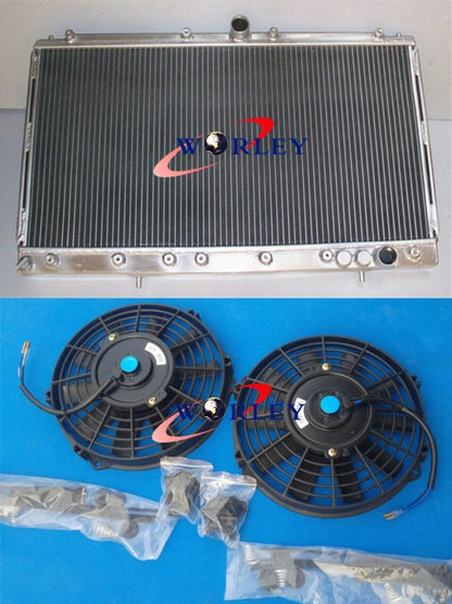 Aluminum Radiator with Fans for Mitsubishi 3000GT/GTO VR-4 (1991–1999)