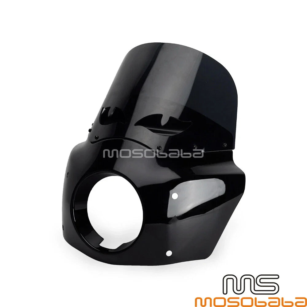 Headlight Fairing Windshield Kit w/Extension Blocks for Harley