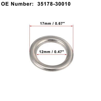 15 x Engine Oil Drain Screw Gaskets M12 for Toyota Tacoma (2009-2019)