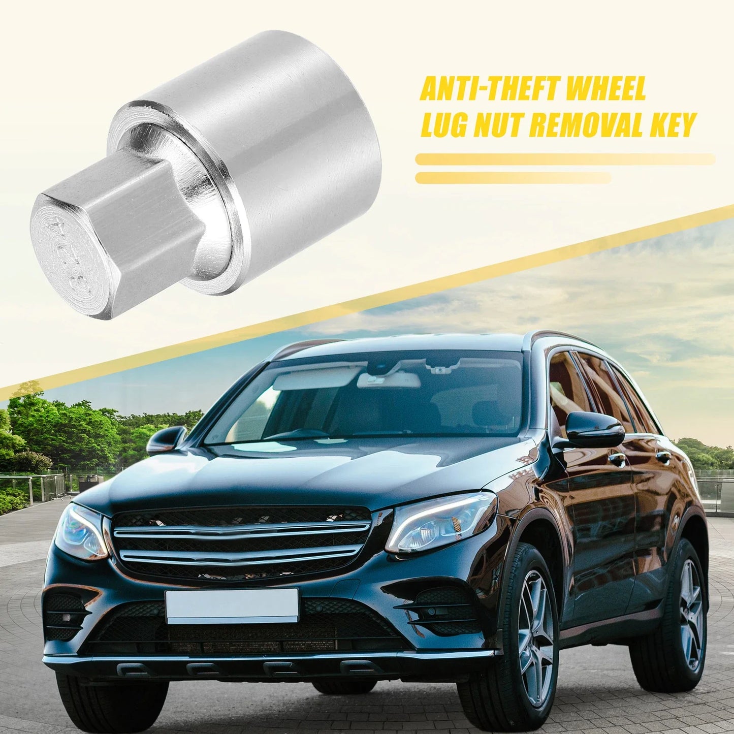324 Wheel Lock Lug Nut Set with Protector Socket for Mercedes Benz