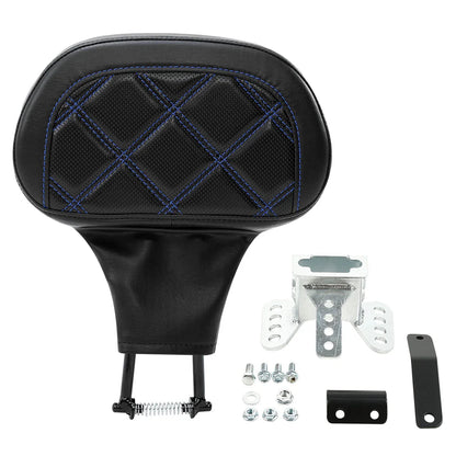Driver Backrest Pad for Harley Touring Street Road Glide (1988-2023) Black
