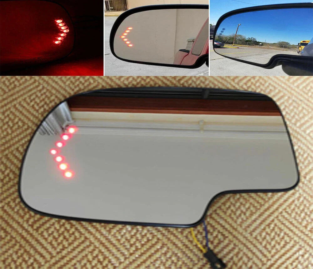 Mirror Glass Turn Signal Driver Side LH for Chevy GMC Cadillac (2003–2007)