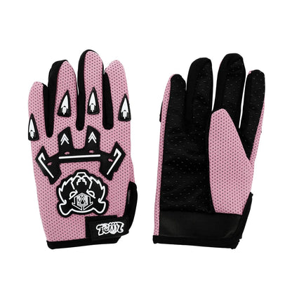 Youth ATV Helmet DOT Full Face Off-Road Racing for Kids - Pink/White (S-XL)