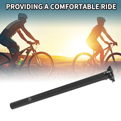 Bike Seat Post for Universal Fit (33.9mm x 550mm) Matte Black Carbon Fiber