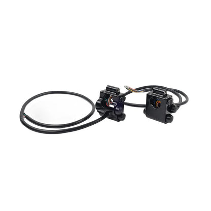 1" CNC Handlebar Switch Controls Housing for Harley Universal Motor Black