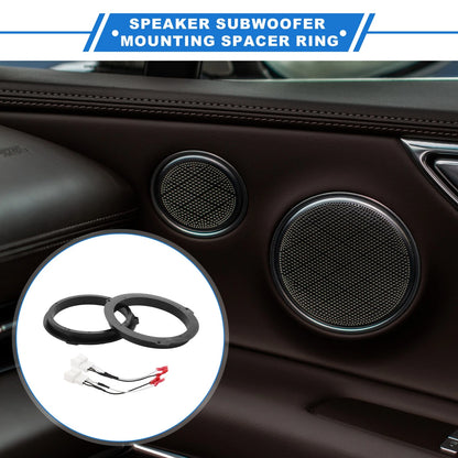 Set of 2 Speaker Spacer Rings for Ford Edge (6.5")