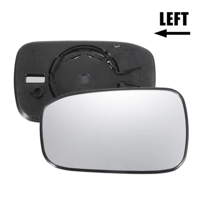 Left Side White Mirror Glass w/ Back Non-Heated for Honda Accord (2003-2007)