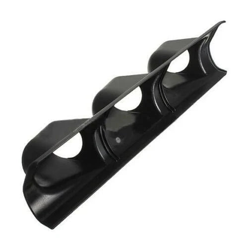 A-Pillar Pod 3 x Triple Gauge Holder for Car 52mm Bendable Black