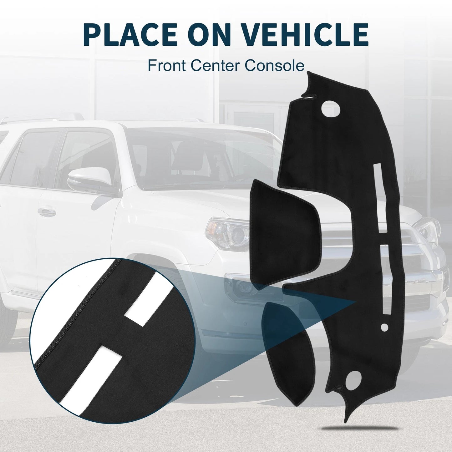 Dashboard Dash Cover Mat for Daihatsu Cast LA250S/LA260S (2014–2020) Black Set