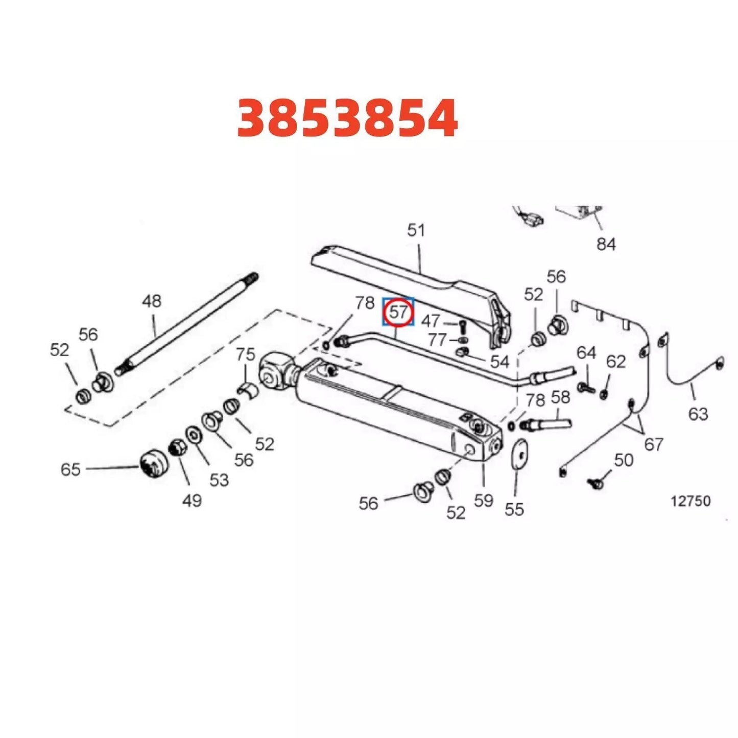 Power Trim Hose for Volvo SX (N/A)