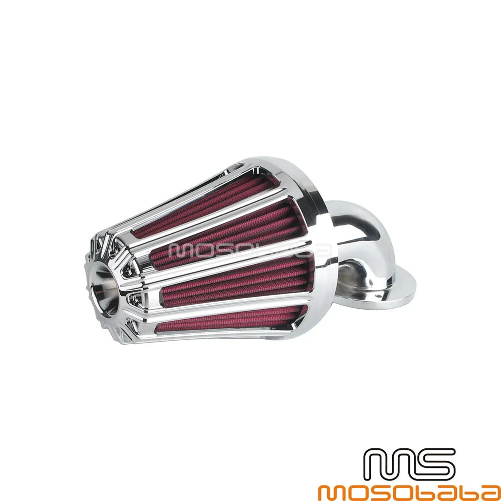 Intake Air Filter Cleaner Kit Chrome for Harley Dyna Softail Deluxe (2005-2017)