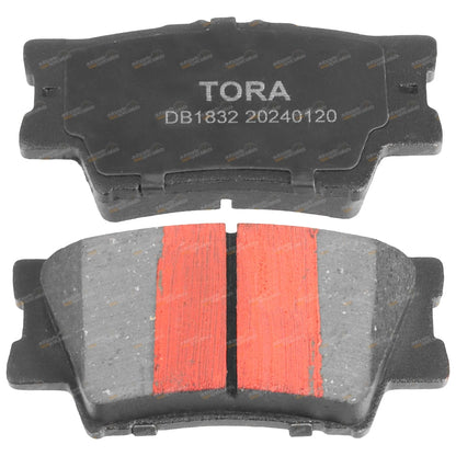 Set of 4 Rear Ceramic Disc Brake Pads for Toyota Camry (2010–2017)