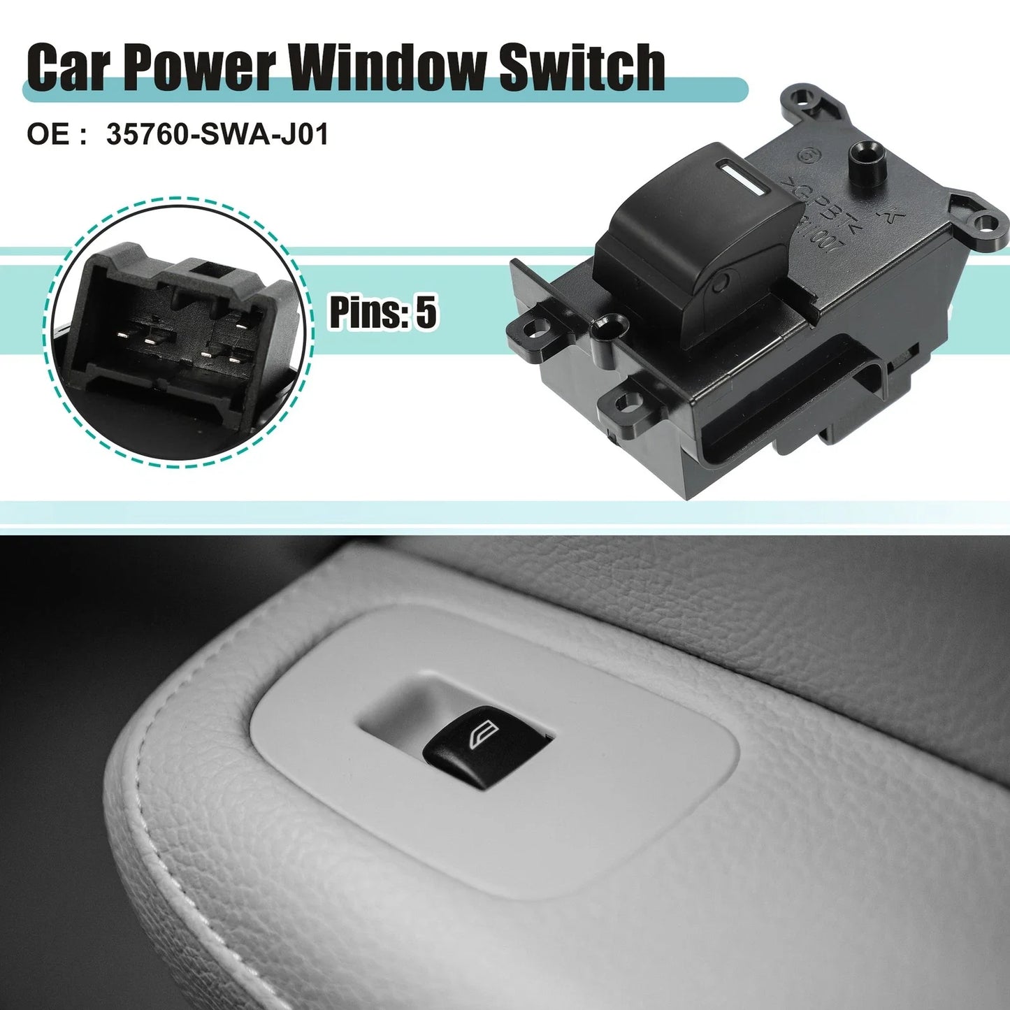 Power Window Switch for Honda CR-V 2.4L (2007-2009)