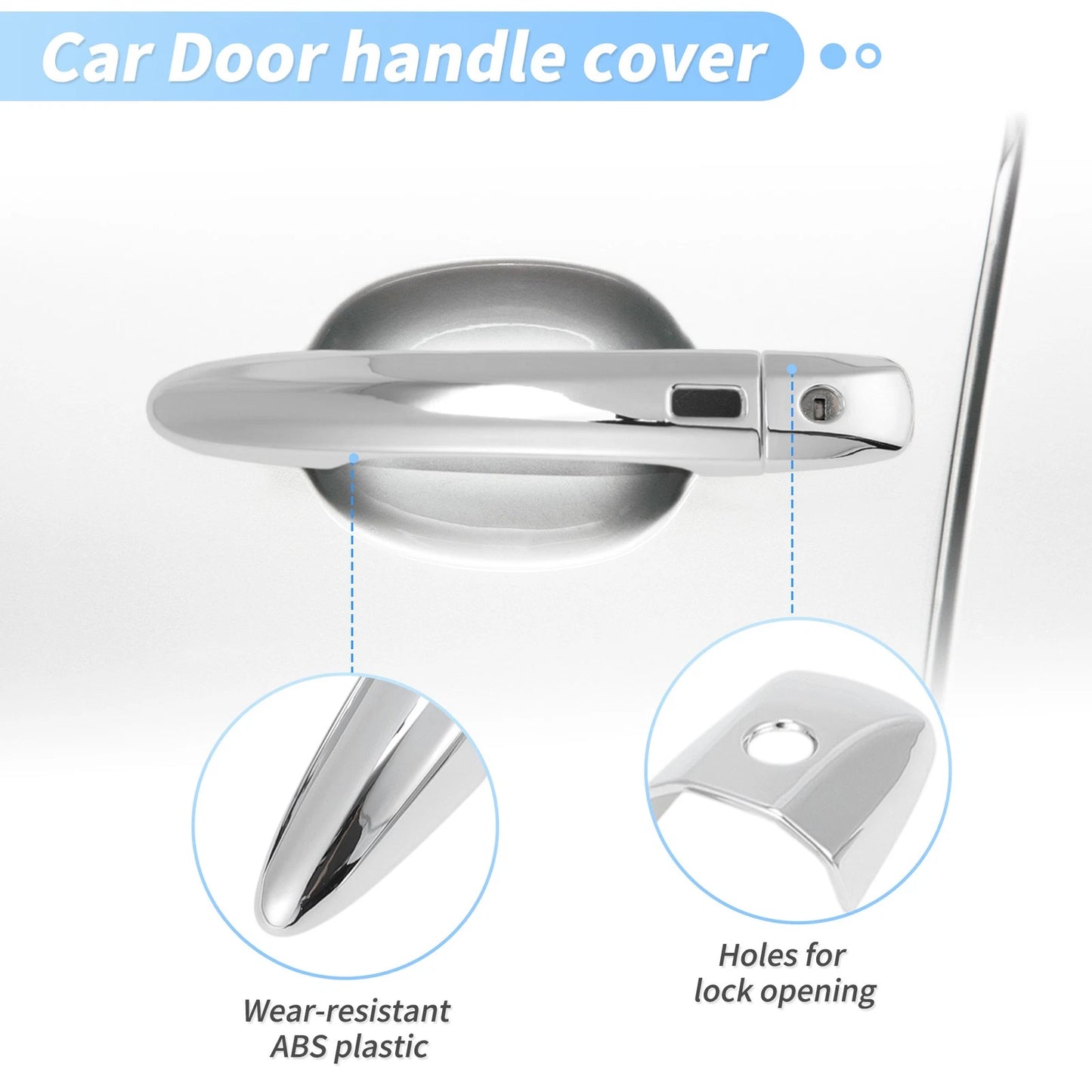 Chrome Door Handle Cover Protector for Nissan Sentra Altima X-Trail Qashqai