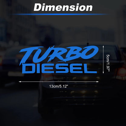 Reflective Bumper Decal for Turbo Diesel