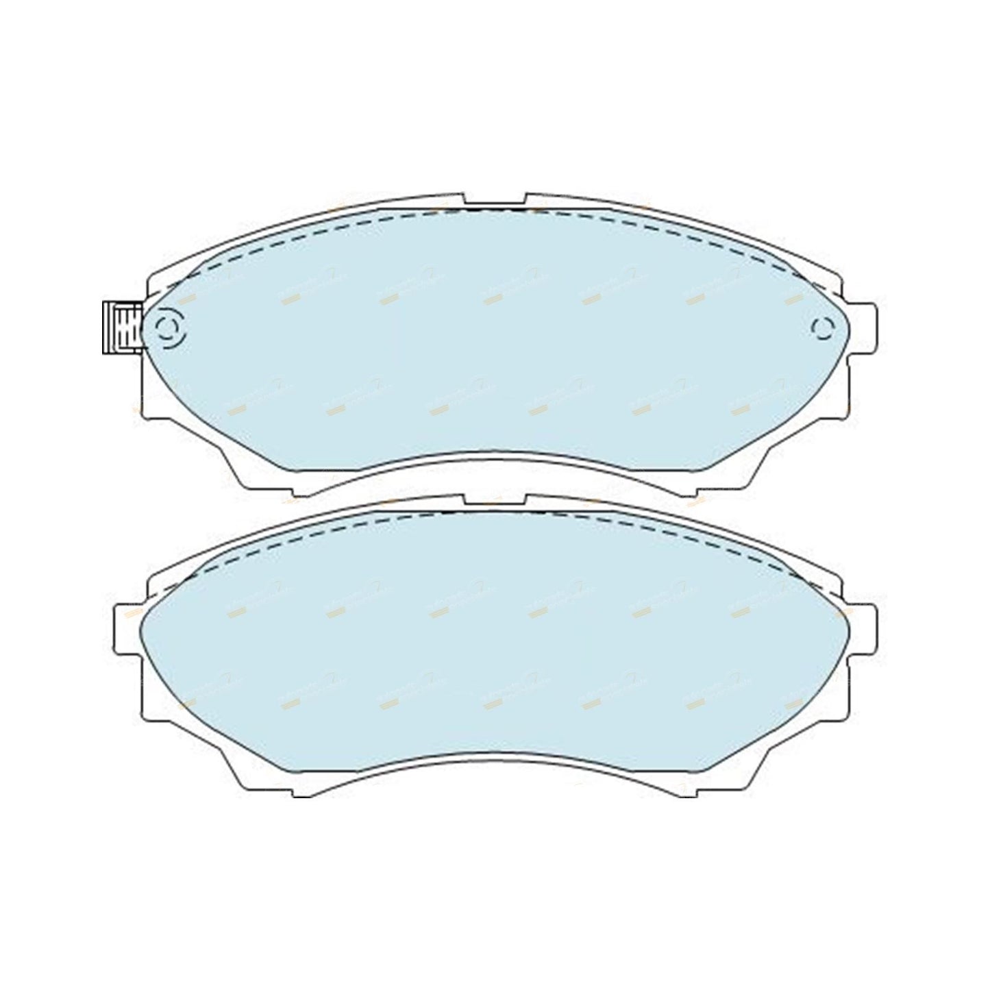 Set of 4 Heavy Duty Front Disc Brake Pads for Mazda B4000 (2005–2006)