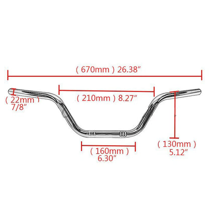 7/8" Motorcycle Handlebar Drag Bar for CG125, WY125, CBT125, GN125, GS125