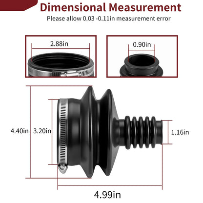 Drive Shaft Universal Boot for Suzuki QuadRunner 250 LT4WD (1987-1998)