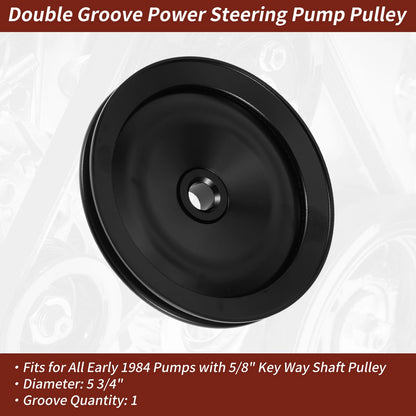 Single Groove Power Steering Pump Pulley for Chevy Camaro (1970–1974)