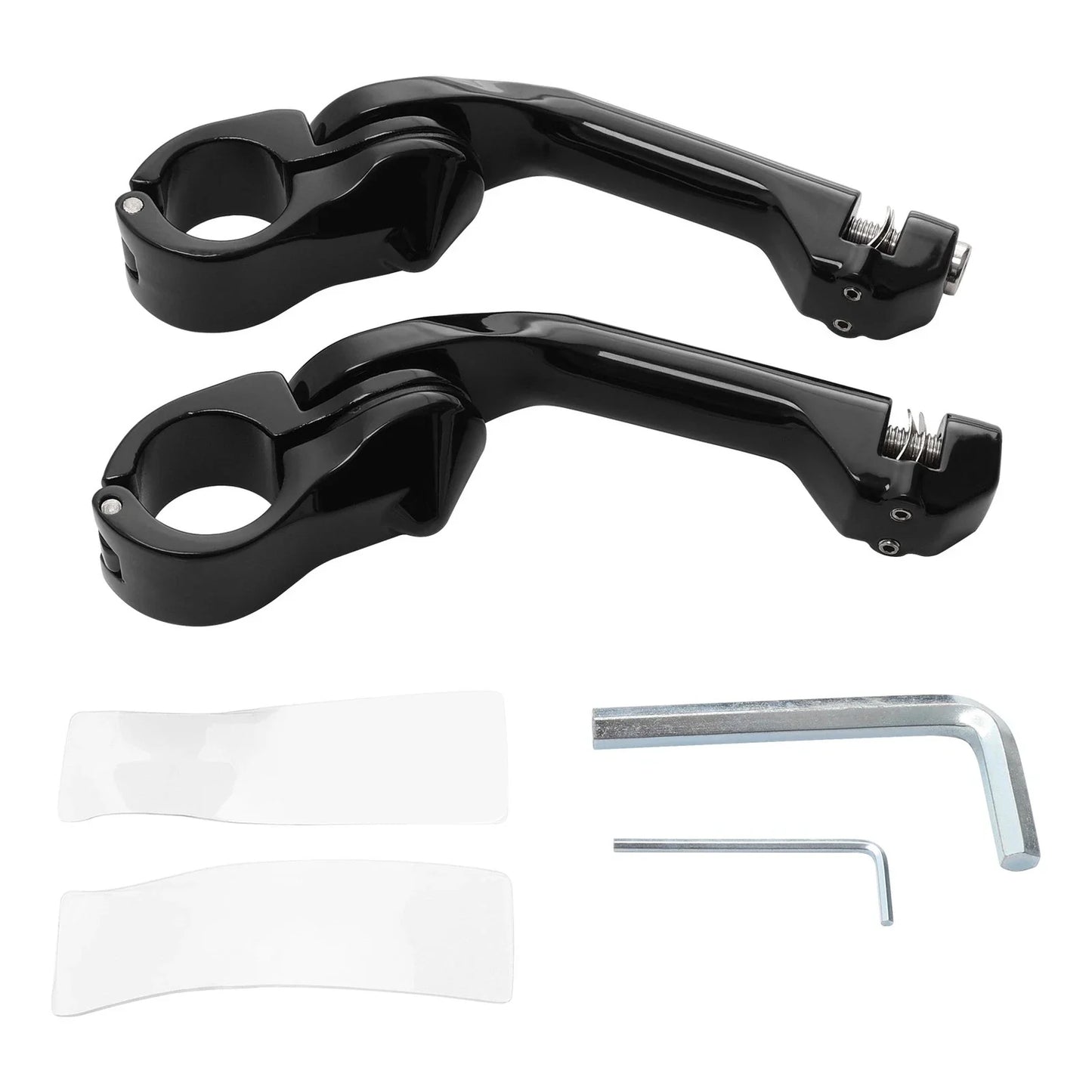 Foot Pegs 1-1/4" Pegstreamliner Long Angled Highway Engine Guard for Harley