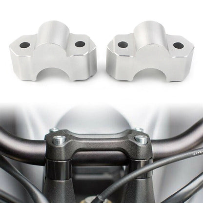 22mm Handlebar Riser Mount Clamps Chrome for Kawasaki Versys 1000 (2015–2018)