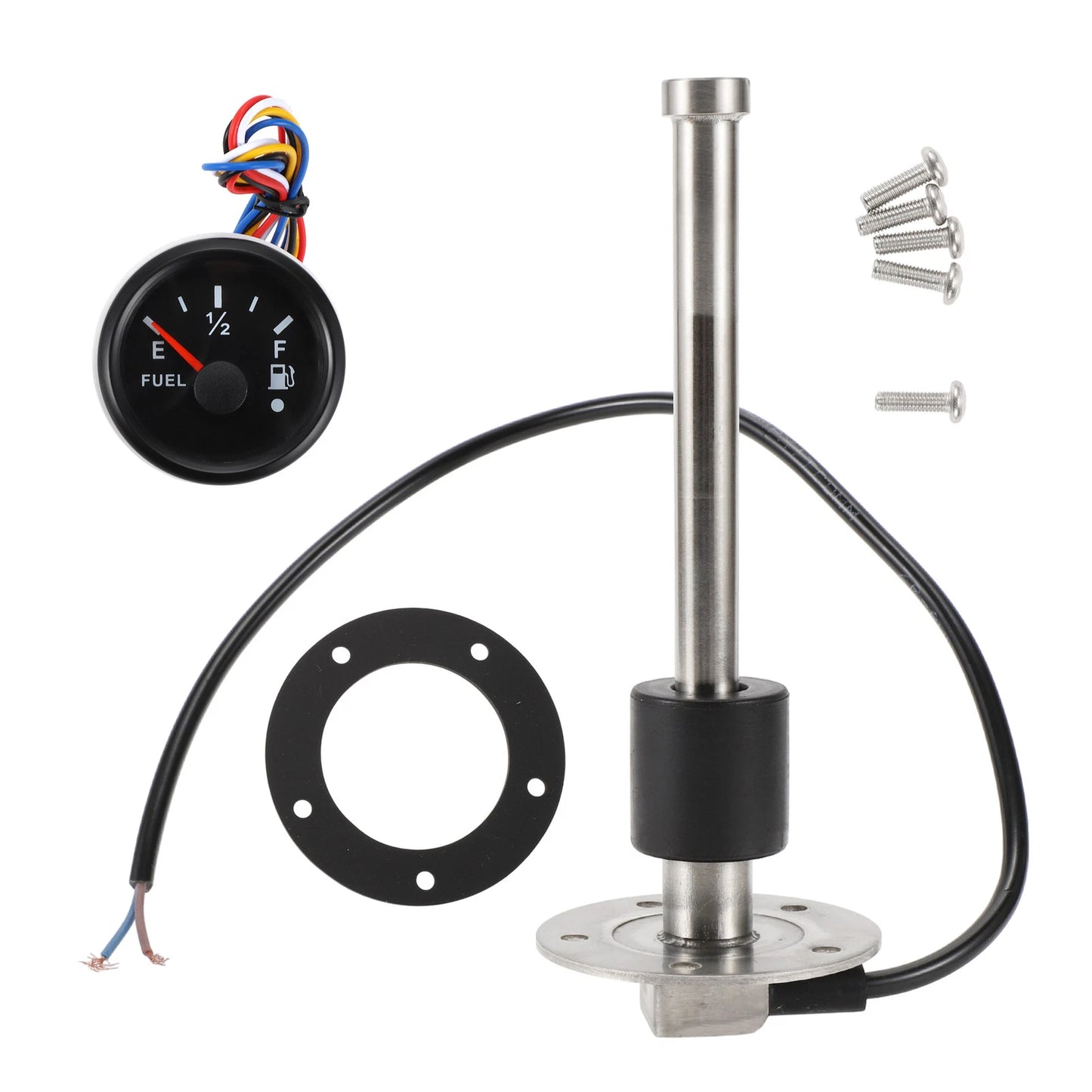 Fuel Sending Unit and Gauge Kit 240-33 Ohm for Boat Car Vehicle (165mm)