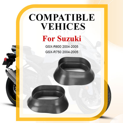 Rubber Intake Boots for Suzuki GSXR 600 750 (2004–2005)