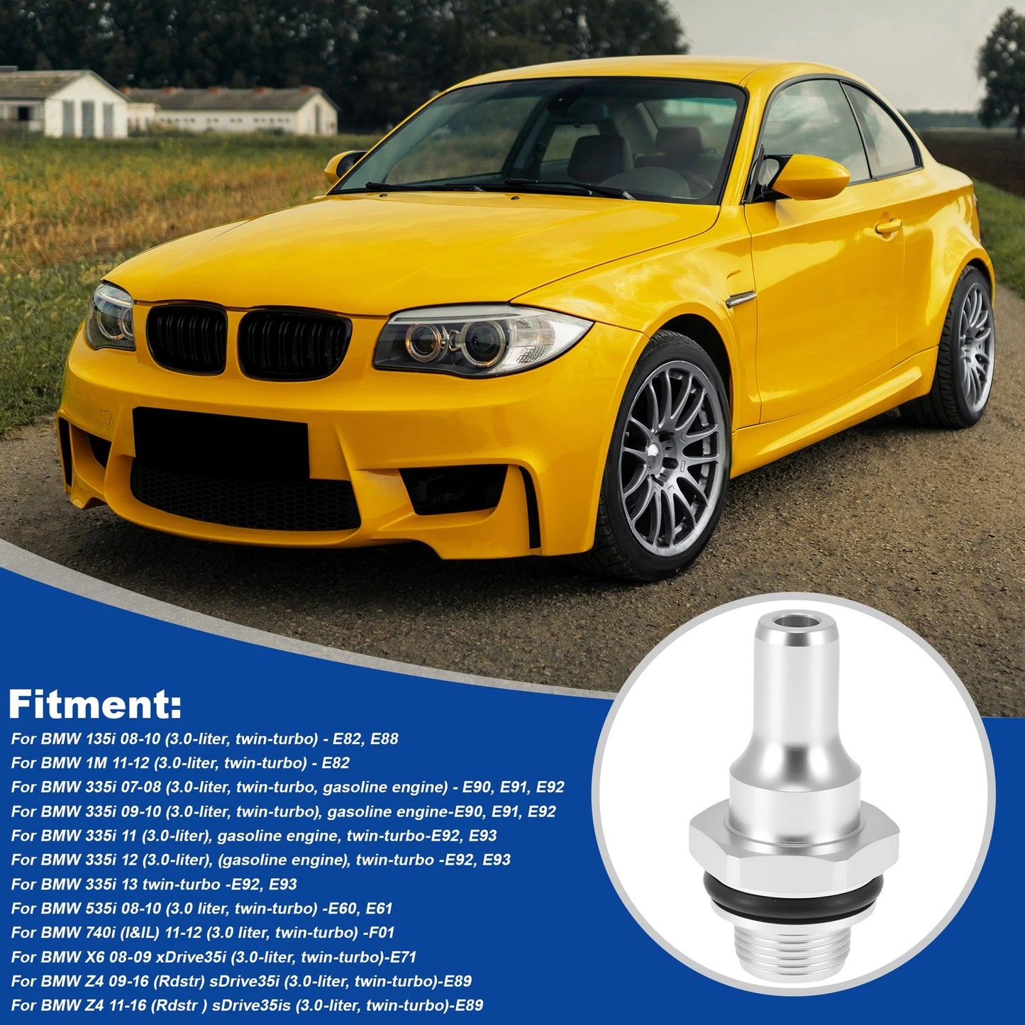 N54 PCV Valve for BMW 335i 535i E60 E61 E71 E82 E88 E89 E90 E91 E92 E93 X6 (2007–2013)