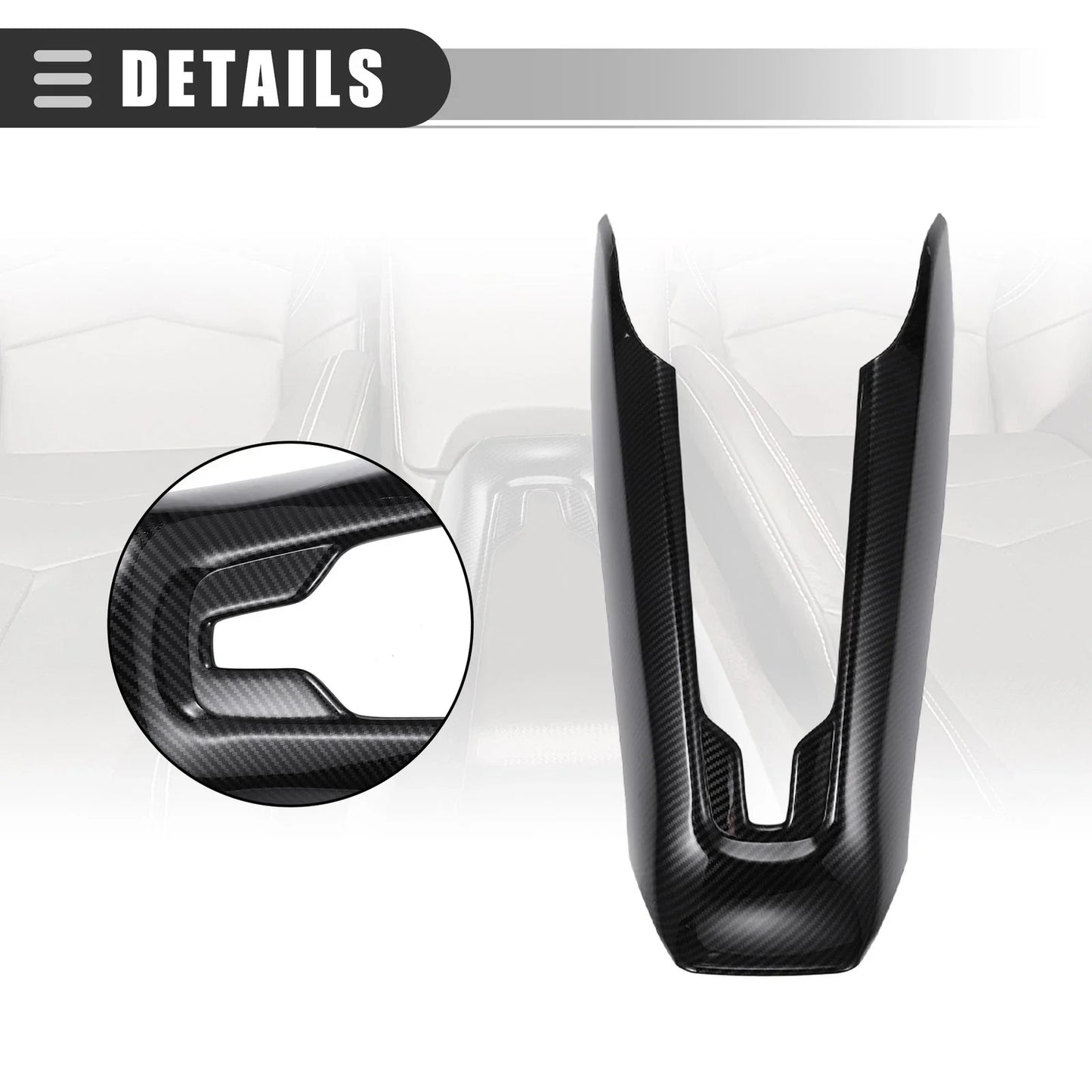 Car Interior Center Control Cover Trim for Chevrolet Corvette C8 (2020-2023)