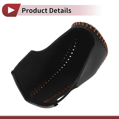 Gear Shift Knob Cover for Nissan Murano (2009–2013) Black Brown Faux Leather