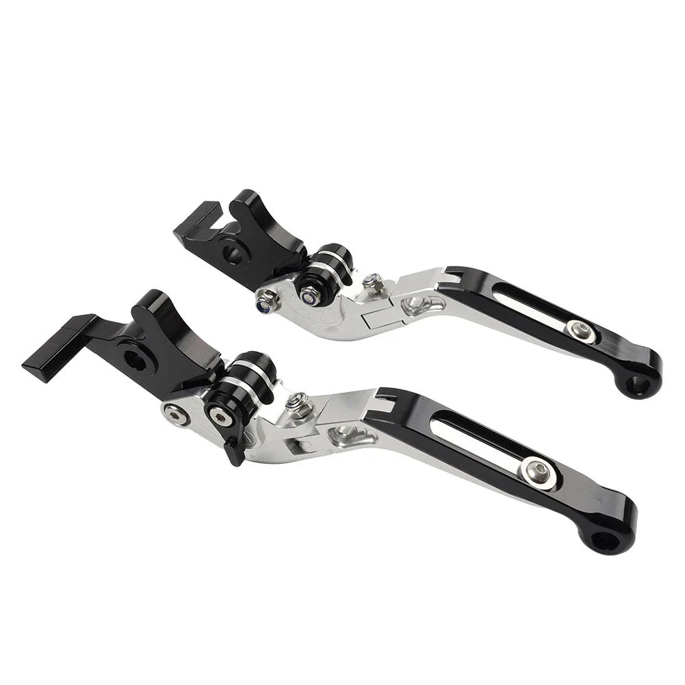 Silver CNC Extendable Brake Clutch Levers for BMW R1200/1250GS (2013-2020)