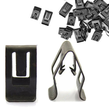 Interior Trim Clips 50PCS Console Metal Retainer Fasteners for Cars