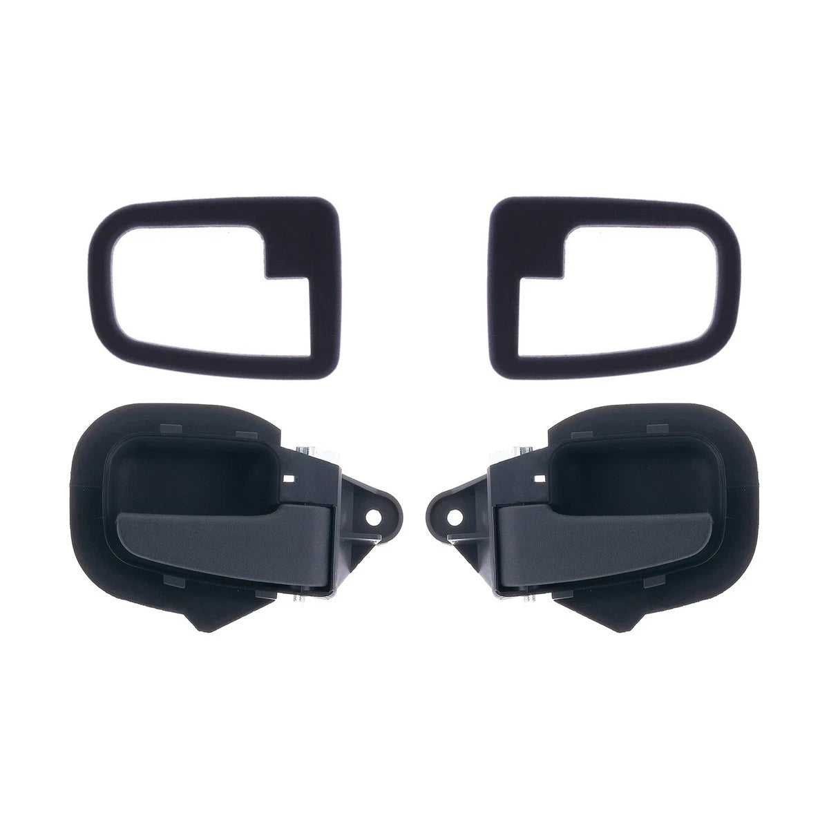 Set of 4 Front Black Inner Door Handles & Trim Covers for BMW 3 Series (1991–2001)