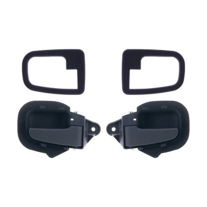 Set of 4 Front Black Inner Door Handles & Trim Covers for BMW 3 Series (1991–2001)