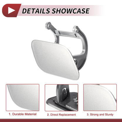 Washer Nozzle Cover Cap No.51117210882 for BMW 740i (2016–2020) Silver Tone
