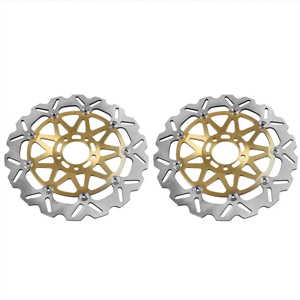 Front Brake Disc Rotors for Kawasaki Ninja ZX7R (1996–2003) ZXR750L (1993–1995) Gold