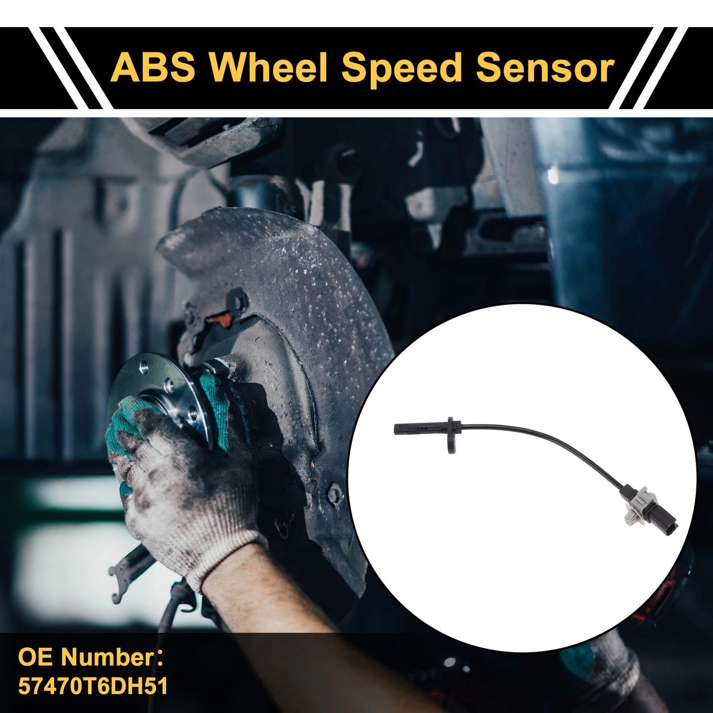 ABS Wheel Speed Sensor No. 57470T6DH51 for Honda Elysion (2004–2016)