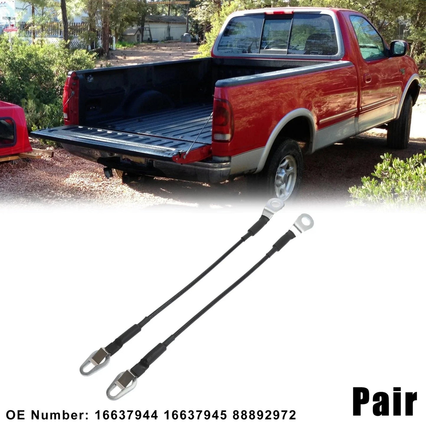 Rear Tailgate Cables for Chevy GMC Cadillac 16637944 (2014-2023)