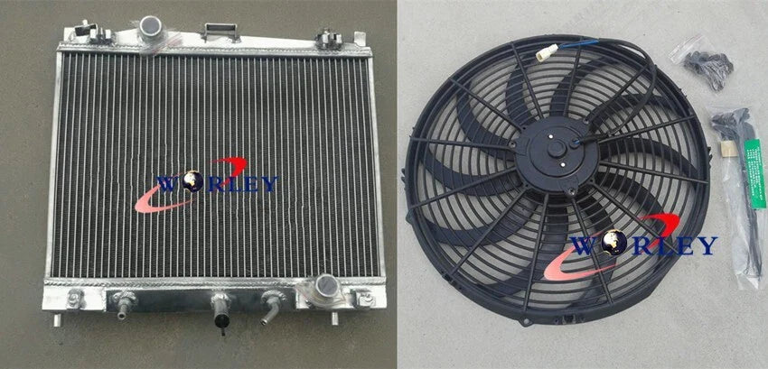 Radiator & Fan for Toyota Yaris, Corolla Axio (NCP90-93, NZE161)