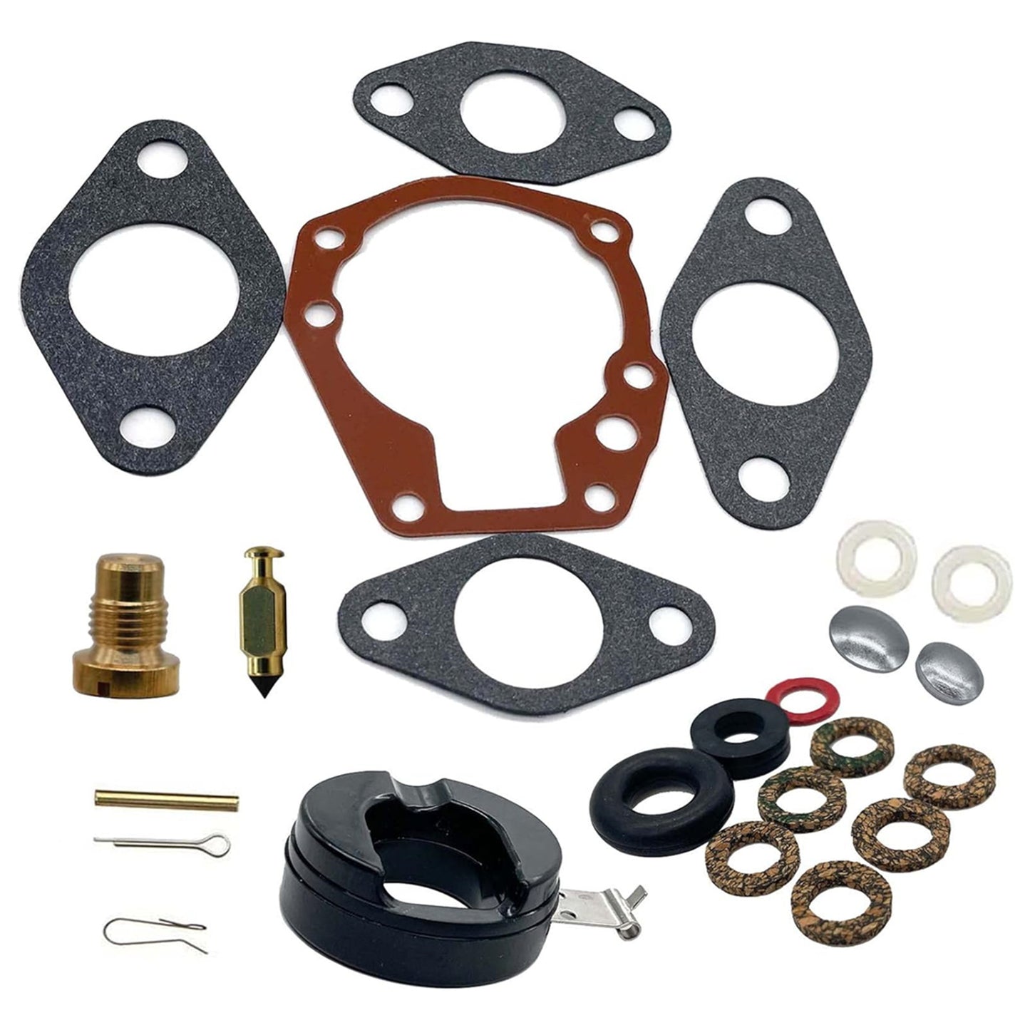 Carburetor Kit with Float for Johnson Evinrude 5hp-15hp (Various Years)