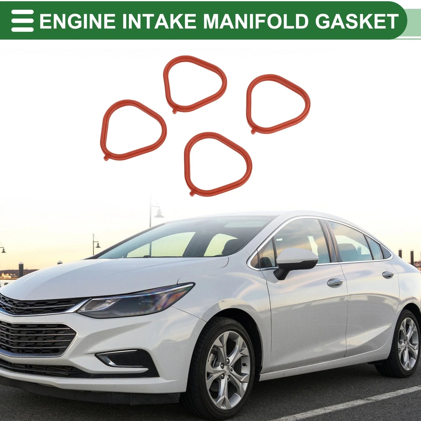 Engine Intake Manifold Gasket for Chevrolet Cruze (2009-2024) 4 x Pcs