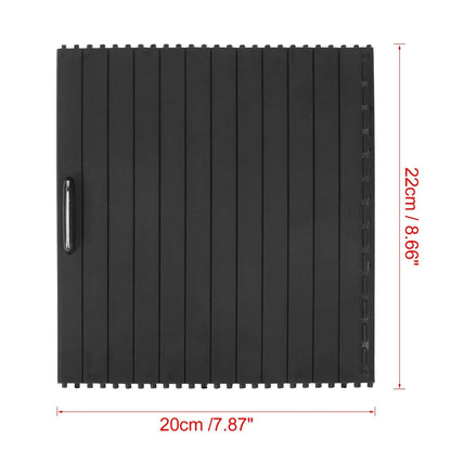 Black Car Center Console Roller Blind Cover for Mercedes-Benz ML W166 (2012-2015)