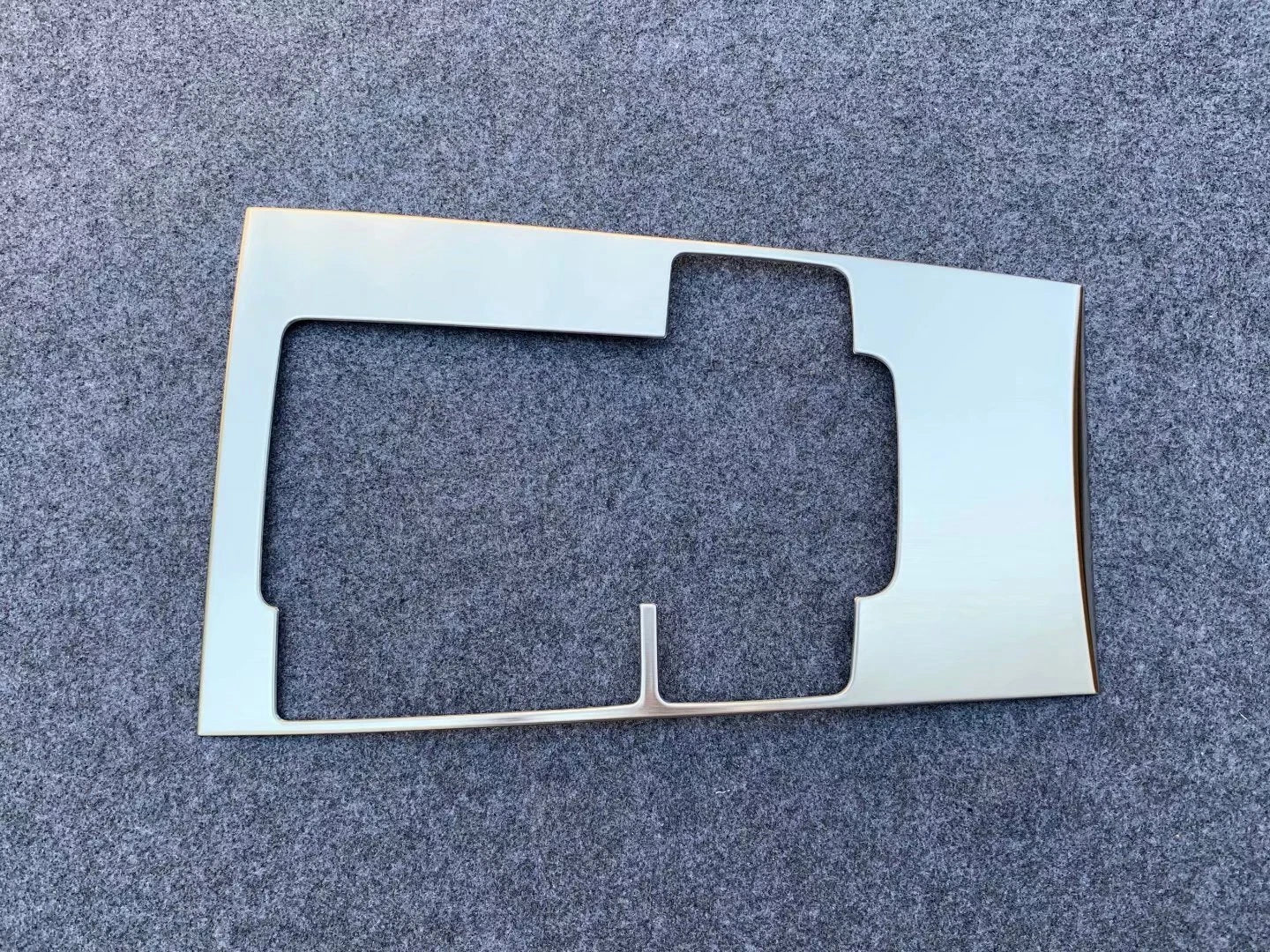 Silver Console Gear Shift Box Panel Cover Trim Decor for Mazda 3 (2019–2023)