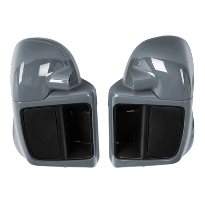 Vented Fairings & Crash Bar for Harley Touring 2014-2024 Gunship Gray