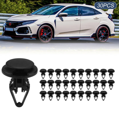 Set of 30 Door Trim Clips for Ford Escape (2013–2016) No.W712196S300 Plastic Black