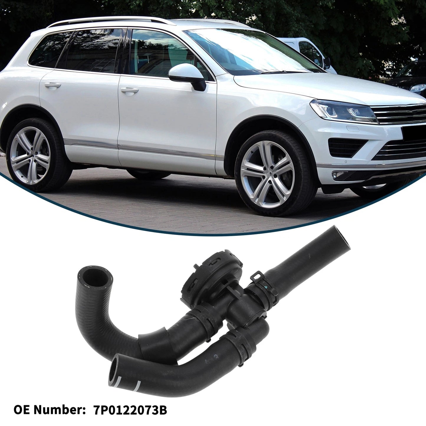 Radiator Hose No. 7P0122073B for Porsche Cayenne 3.0L (2011–2014)