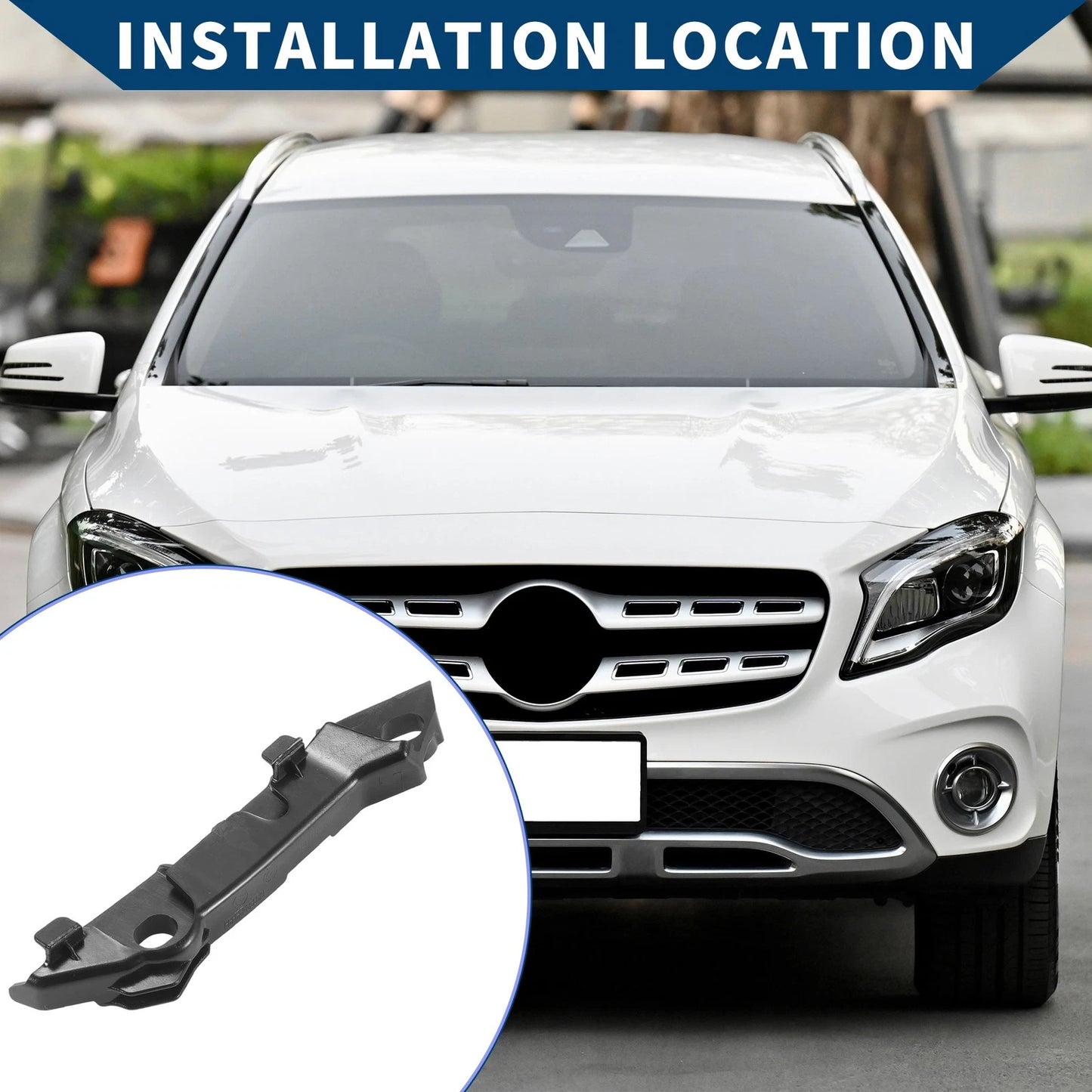 Front Left Bumper Retainer Bracket No.A2058850821 for Mercedes Benz C300 (2015–2021)