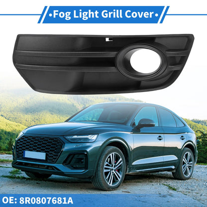 1pc Front Left Fog Light Grill for Audi Q5 (2009–2012) No. 8R0807681A Black