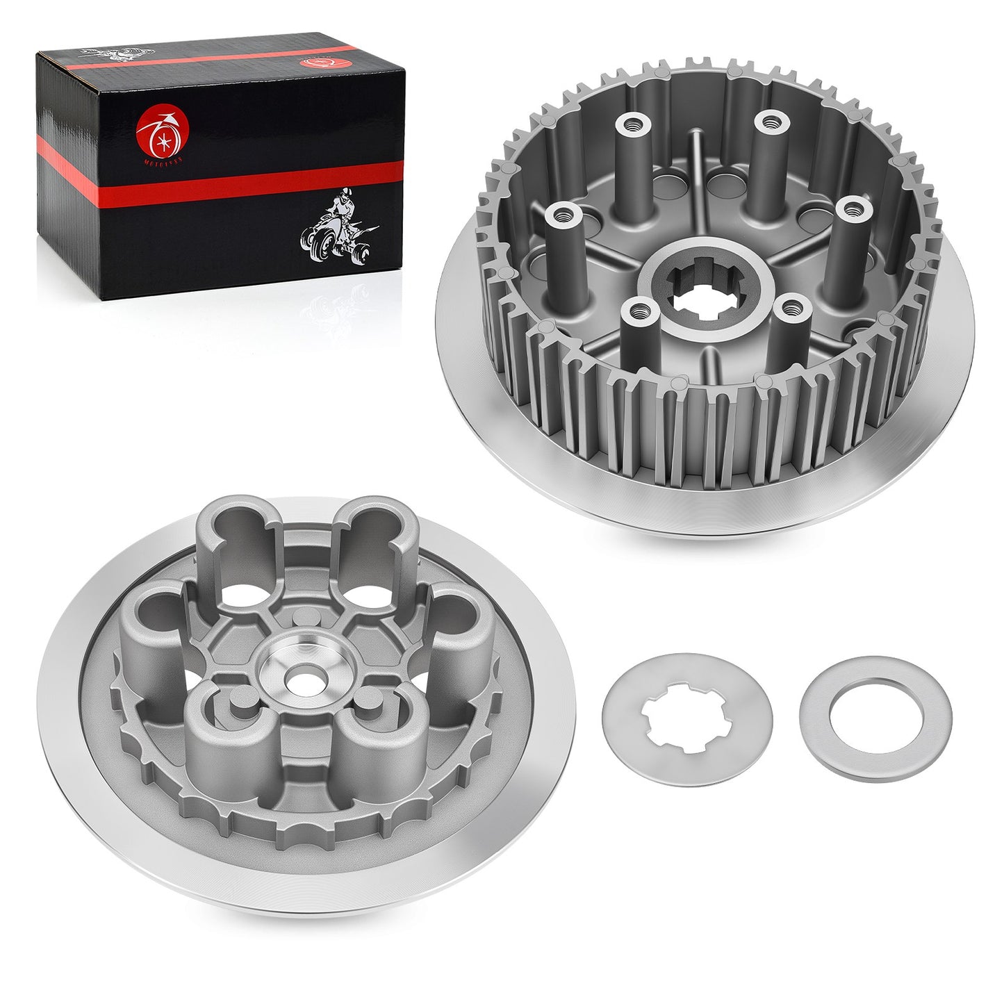 Clutch Pressure Plate Inner Hub & Lock Washer for Suzuki RM250 (1996–2006)