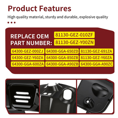 Fender & Inner Front Cover Set for Honda Ruckus 50 (2003–2024) Black